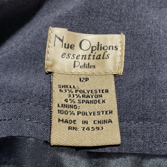 NWT Nue Options Essentials Pencil Skirt (12P) - Picture 5 of 8